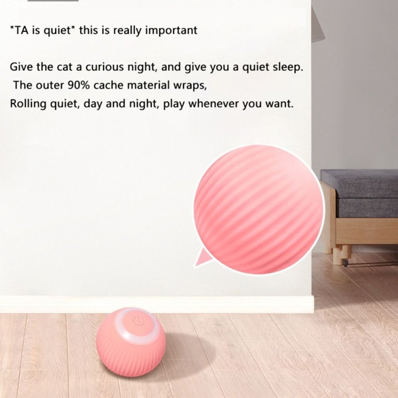 Smart Cat Ball Toys Automatic Rolling Ball Electric Cat Toy Interactive Cat Dog