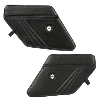 Pro Armor Traditional Door Knee Pad Storage Set Blue Polaris RZR XP 1000 Turbo