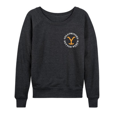 

Женский пуловер French Try с логотипом Yellowstone, Heather charcoal