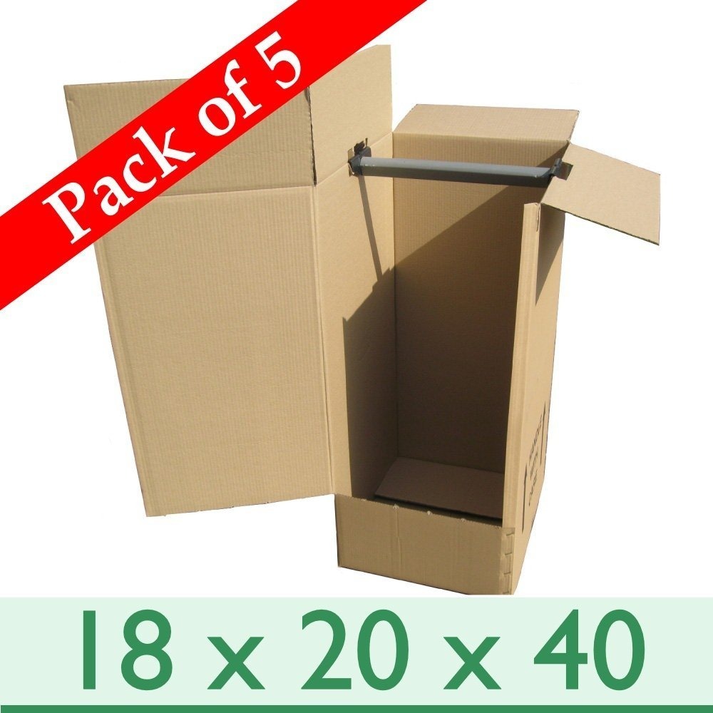 508mm X 485mm X 1245mm Pack Of 3 Flat Pack Double Wall Wardrobe