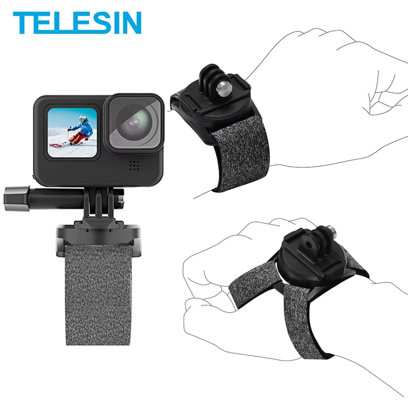 360° Rotation Hand Wrist Strap Quick Adjustment Angle Mount for Hero 10 9 8 7 6