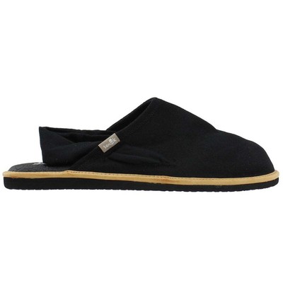 Женские черные туфли на плоской подошве Sanuk Yoga Cruz Wool Slingback Casual 1099972-BLK