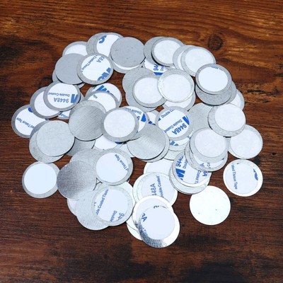  100 Pcs Eisenplatten Runder Aufkleber Make-uppfanne Lidschattenpfanne Dose