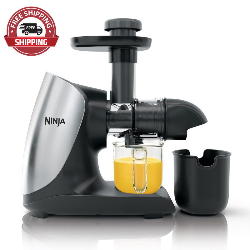 Ninja® Cold Press Juicer Pro - Powerful Slow Juicer with Total Pulp Control - Cl