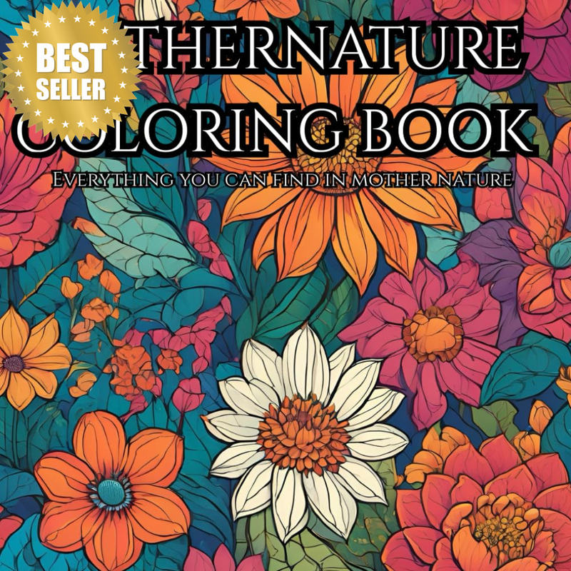 Nature Coloring Books for Adult Women Relaxation Spiral Bound Page Printed Singl