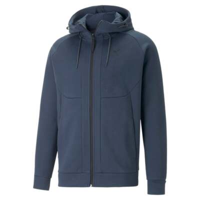 Puma Pumatech Full Zip Hoodie Мужская синяя повседневная верхняя одежда 53828216