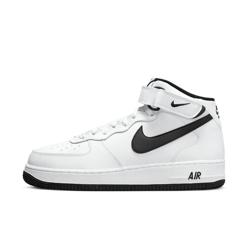 [DV0806-101] Nike Air Force AF1 Mid белый/черный *НОВИНКА*