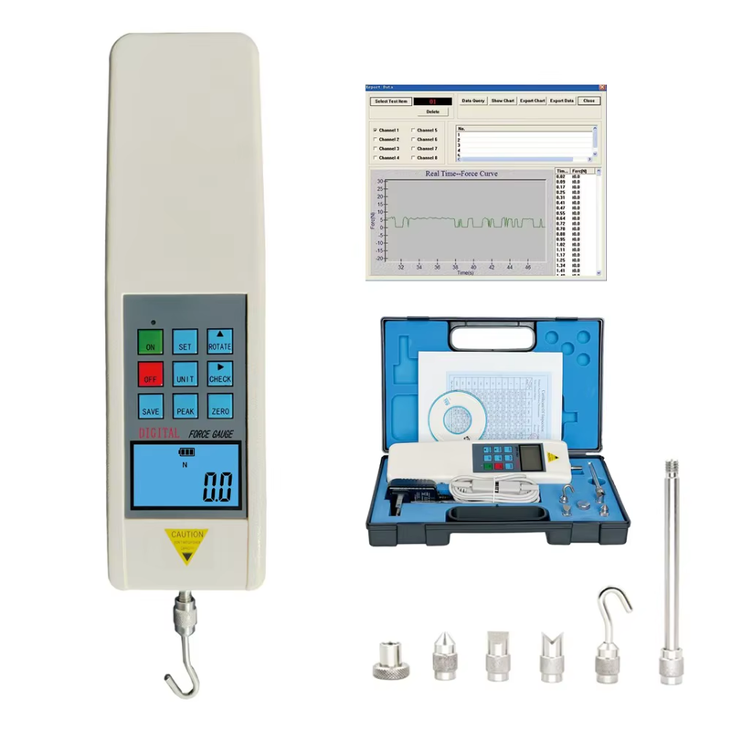 1000N Digital Force Gauge Push Pull Gauge with USB Output 500N Force Meter with