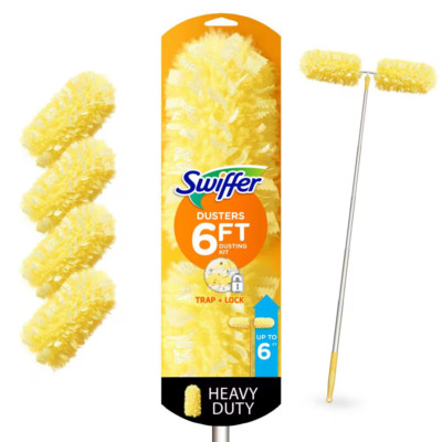 Heavy Duty Extendable Dusting Cleaning Kit With Refills (1-Handle, 4-Dusters)