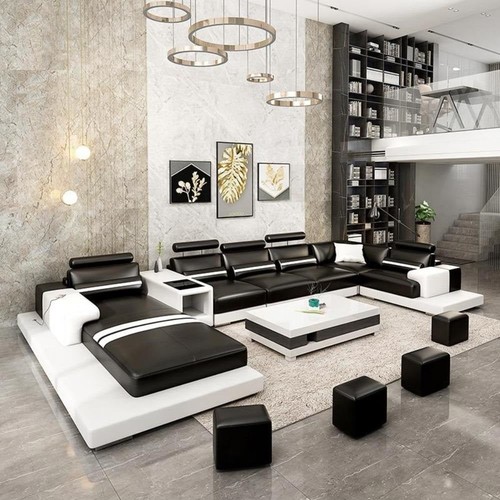 Urban Trend Luxurious Leather Sectional Sofa Set