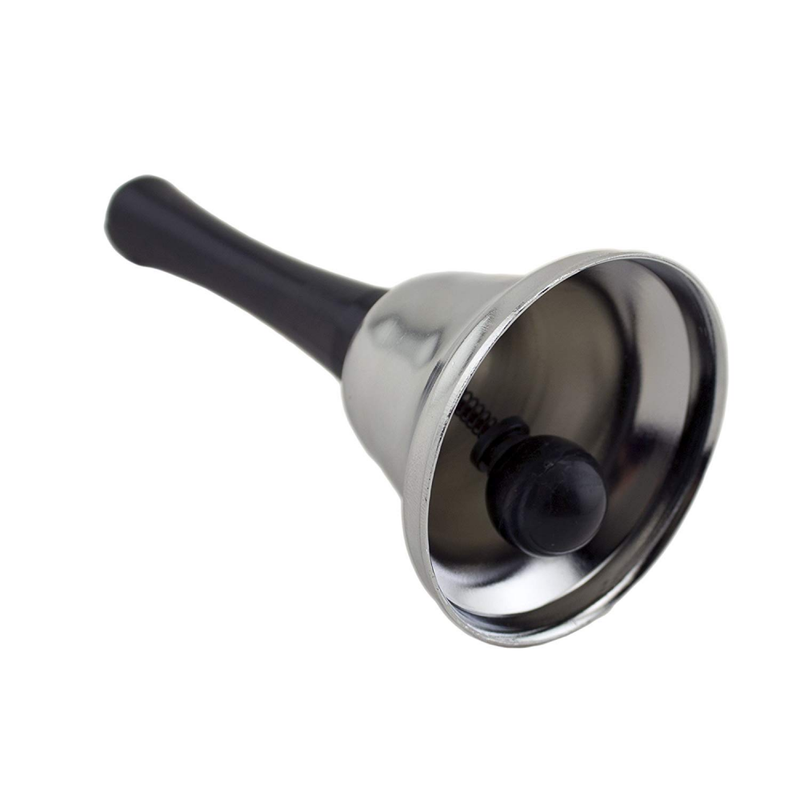 Adorox Silver Steel Hand Bell Loud Call Alarm