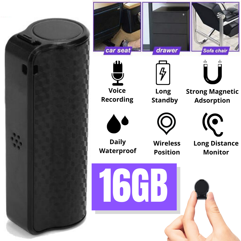 Spy Digital Voice Activated Recorder Mini Hidden Audio Recording Device 16/32GB
