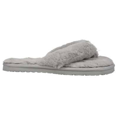 Женские серые повседневные тапочки Puma Fluff Flip Flop 384938-02