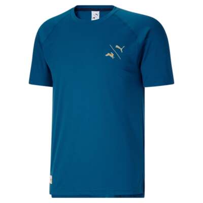 

Мужская футболка Puma X Tracksmith M, размер , повседневные топы 52177081, Синий, Puma X Tracksmith Tee M