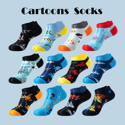 S Crew Socks Hosiery Foot Socks Cotton Socks Fashion Animals Printed