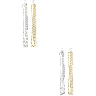  2 Pack Volleyballnetz-Messkette Kupfer Volleyballausrüstung Netzkette Als Maß