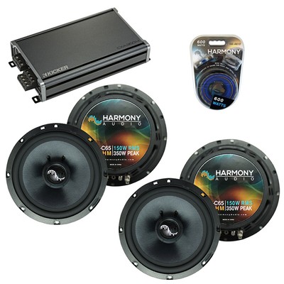 Fits Infiniti FX35-FX45 2003-2008 Speakers Upgrade Harmony (2) C65 & CXA360.4