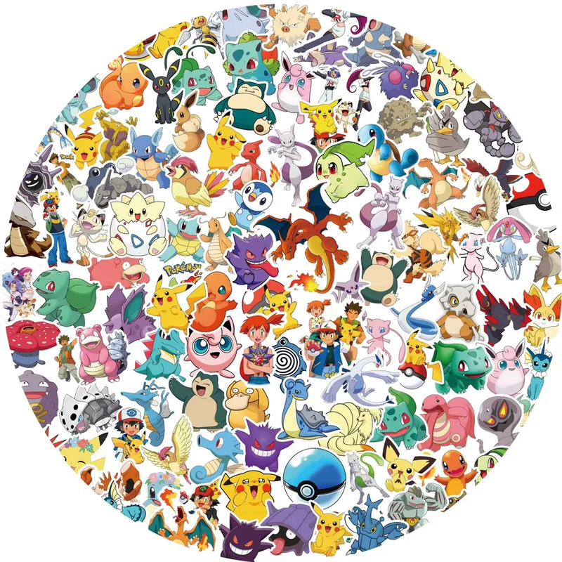 100/200Pcs Graffiti Anime Stickers Skateboard Guitar Cartoon Kid Gift Toys