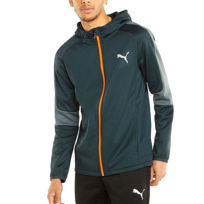 

Puma Evostripe Warm Full Zip Hoodie Mens Green Повседневная верхняя одежда 589441-80, Зеленый