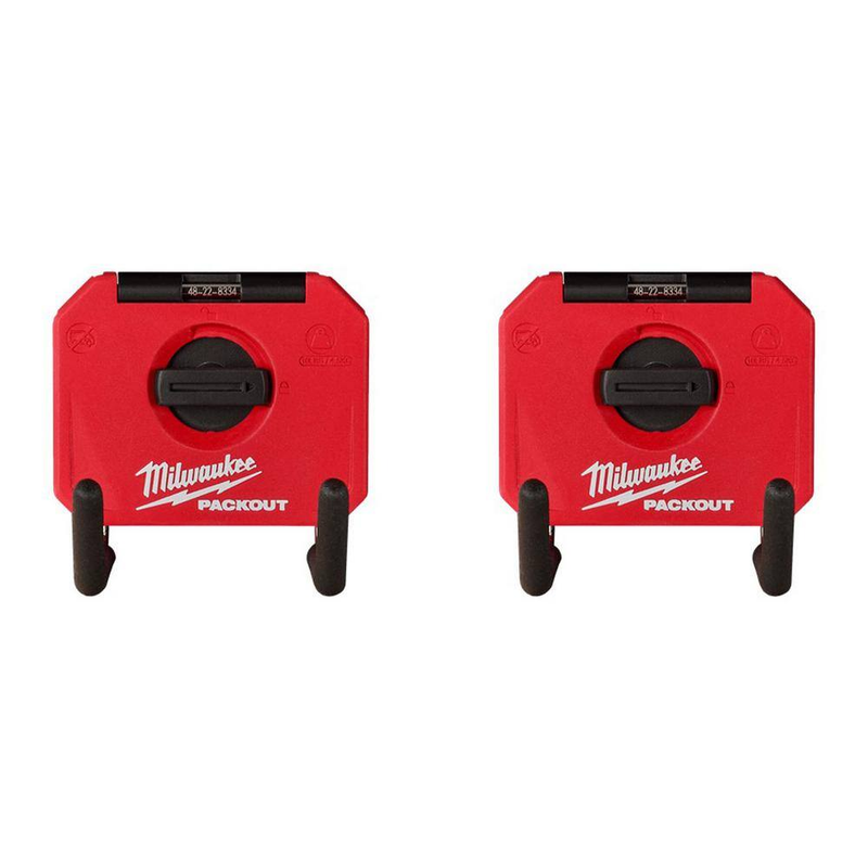 Milwaukee PACKOUT Small Straight Utility Hook 2 Pack 4 in Garage Tool Storage