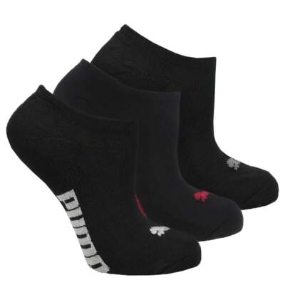 

Женские носки Puma 3Pk Invisible No Show, размер , повседневная, 898001-25, Черный