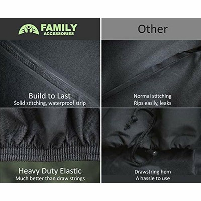 Family Accessories Waterproof Lawn Mower Cover, Heavy Duty, Durable, UV And For