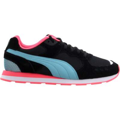 

Кроссовки Puma Vista Metallic Lace Up Womens Size 6.5 B Повседневная обувь 372250-01, Black;blue, Puma Vista Metallic Lace Up