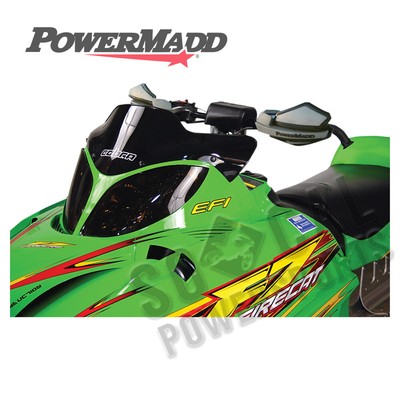 Powermadd Cobra Windshield-7in.-Solid Black for 2009-2010 Arctic Cat Crossfire