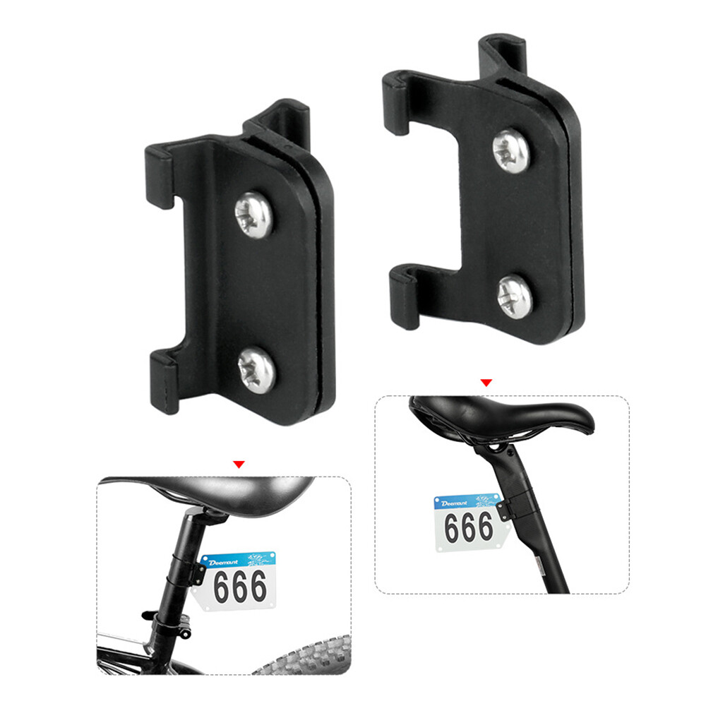 Bicycle Number Plate Mount Holder for Road Bike Triathlon Racing Card Bracket US