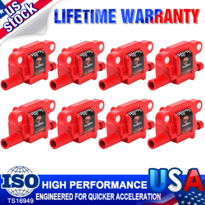 8 Pack Ignition Coils for 05-19 Corvette C5 C6 C7 Z06 Camaro SS CTS-V 6.2L 7.0L