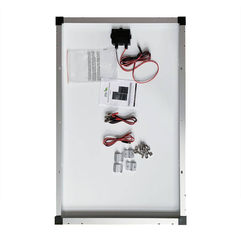 110-Watt Solar Panel with 300-Watt Power Inverter and 11 Amp Charge Controller