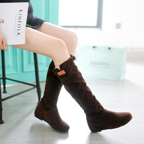 women's boots flat heel