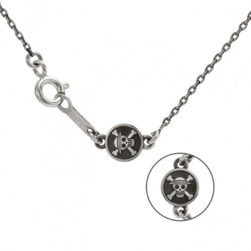 One Piece Straw Hat Silver Necklace U Treasure Japan New One Piece Apvalus Collectibles