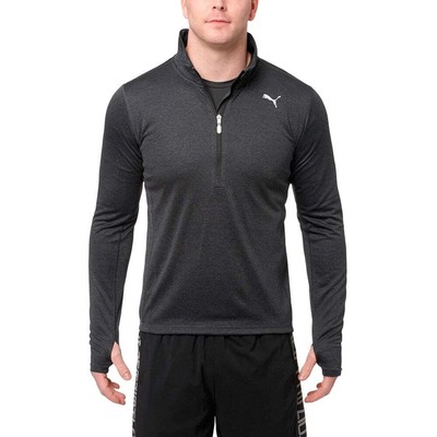 

Пуловер Puma Running Mock Neck с длинным рукавом и застежкой-молнией, мужской размер  513826-05, Черный