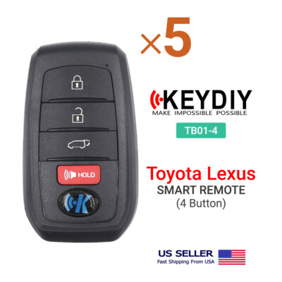 5X KEYDIY TB01-4 Universal Smart Remote Board 0020 2110 For Toyota Lexus