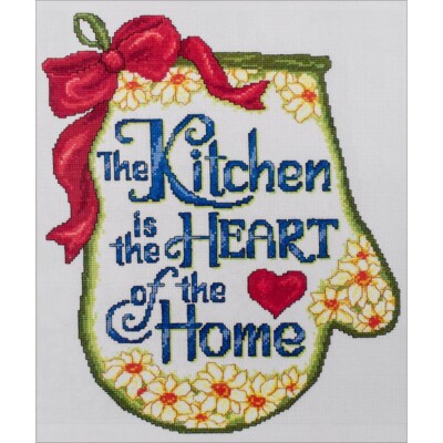 Heart of the Home Counted Cross Stitch Kit Imaginating NEW kitchen yellow daisy