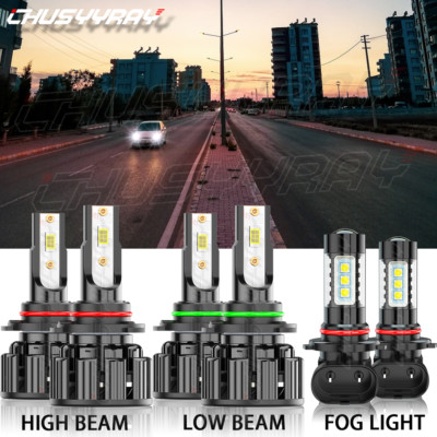 For Toyota Matrix 2003-2008 - 6X White Combo LED faros de luz antiniebla Kit
