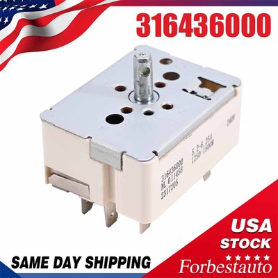 316436000 Surface Burner Control Switch Fit Frigidaire 1155394 EA1145039 6.25A