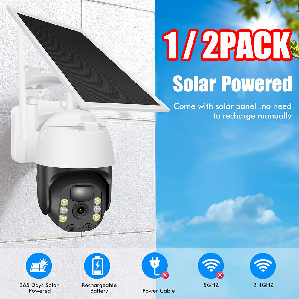 4MP Solar Panel Compatible with Wireless Outdoor Security Camera Charging Cable