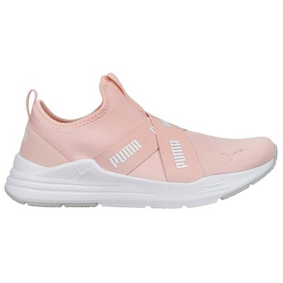 

Повседневная обувь Puma Wired Run Slip On Womens Size 10 M Sneakers 382299-03, Розовый, Puma Wired Run Slip On
