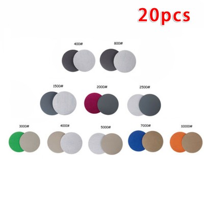 20pcs 150mm Nass/Trocken Schleifscheibe Schleifmaschine Bremsbeläge Sandpapier