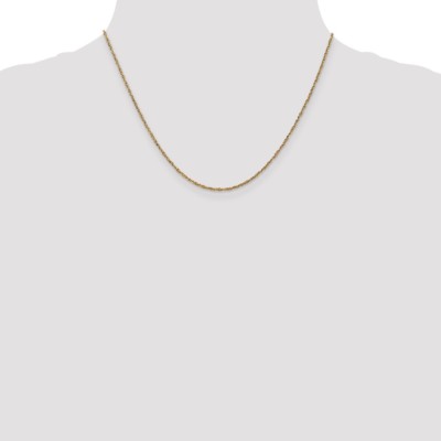 Pre-owned Superdealsforeverything Real 14kt Yellow Gold 18 Inch 1.7mm Ropa With Lobster Clasp Chain; 18 Inch