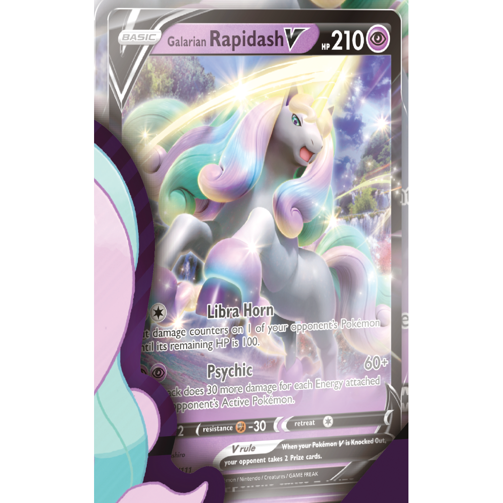 Pokemon Galarian Rapidash V Box Englisch Sword and Shield Trading Card Game TCG