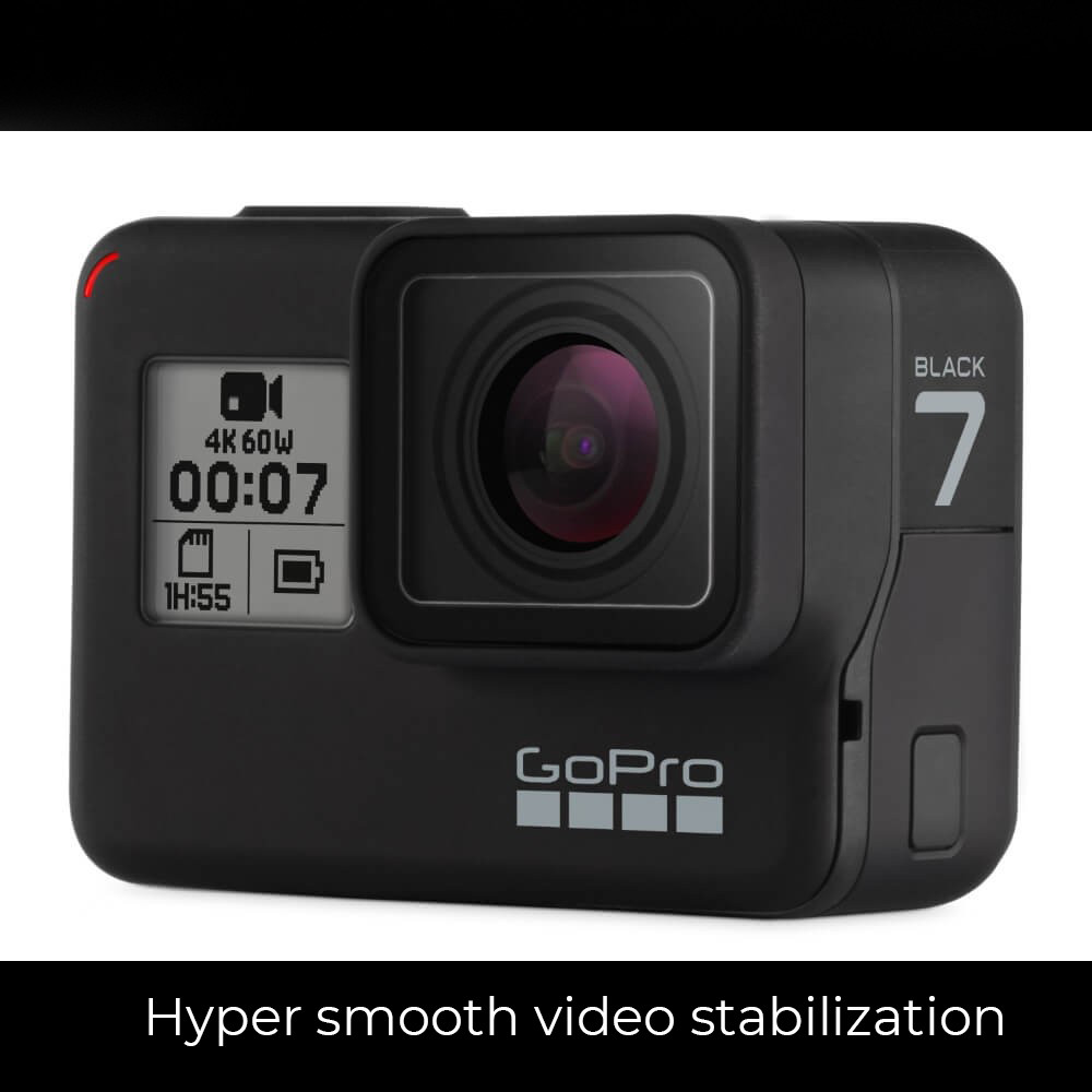 Gopro Hero7 Black Action Camera Black 4K60 12mp