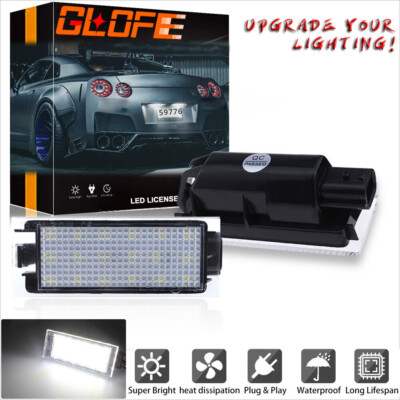 2x LED Number License Plate Lights For Renault Clio Laguna Megane E4 Error Free