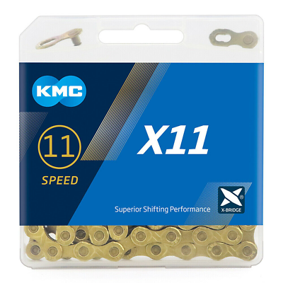 KMC 11 Speed Chains X11 Gold MTB Bicycle Road E Bike Chain 118L