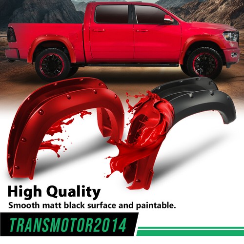 4pcs Front & Rear Fender Flares Pocket Bolt Rivet Fit For 2019-2021 Ram 1500 New