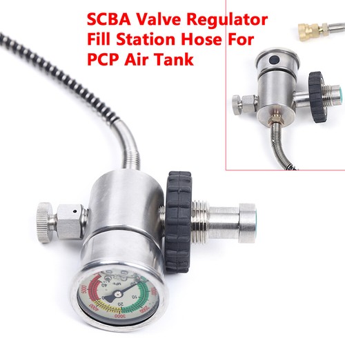 High Pressure 4500Psi SCBA Valve Regulator Fill Station Hose For PCP Air Tank