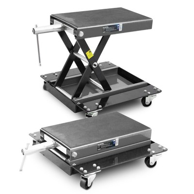 Scherenheber Montageständer Motorradheber Lift Rollbar 500kg Grau Bituxx®