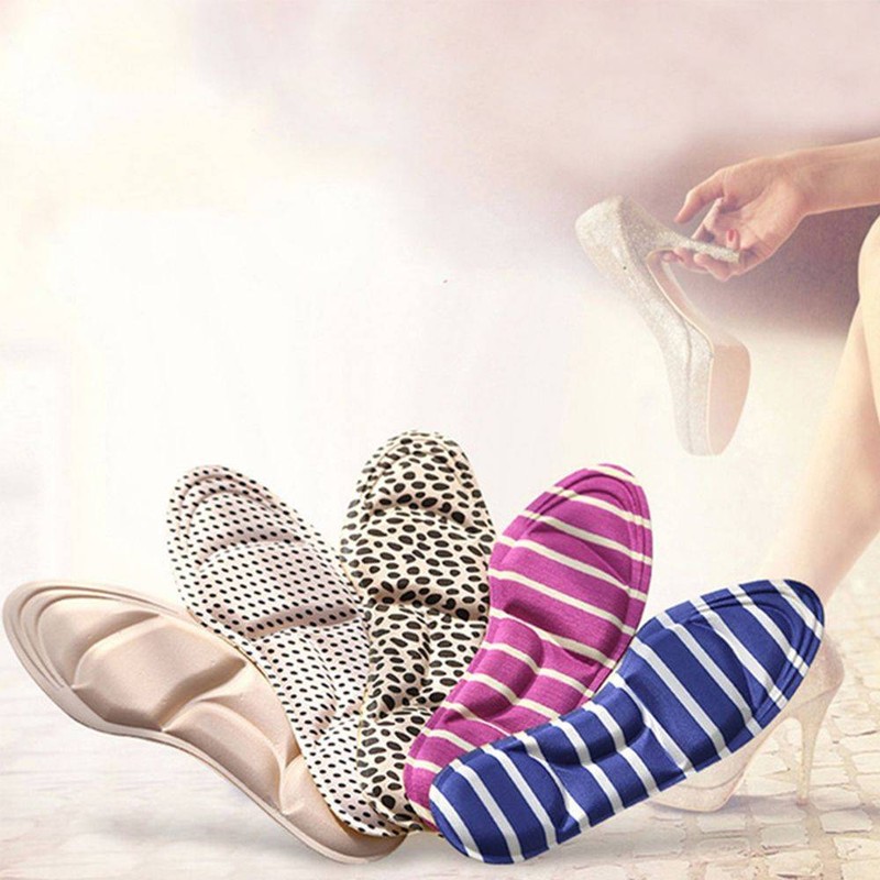 Sponge 3D4D Shoe Insole Cushion Pad Soft Anti Pain DIY Buy 1Pair Soft Multicolor Insole Pads High Heel Foot Care